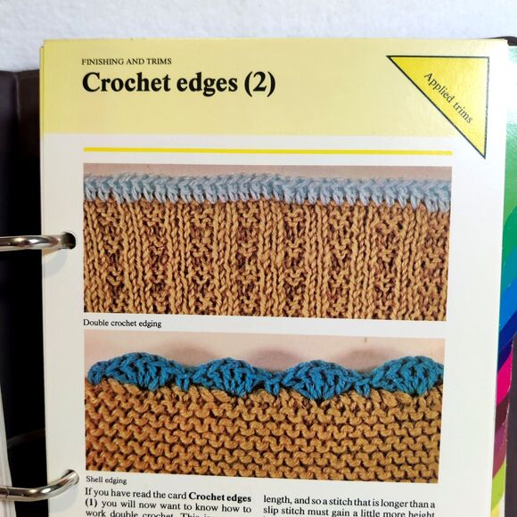 Vintage 1982 "The Knitting Collection" Binder 3" Patterns By Golden Press - Picture 9 of 16